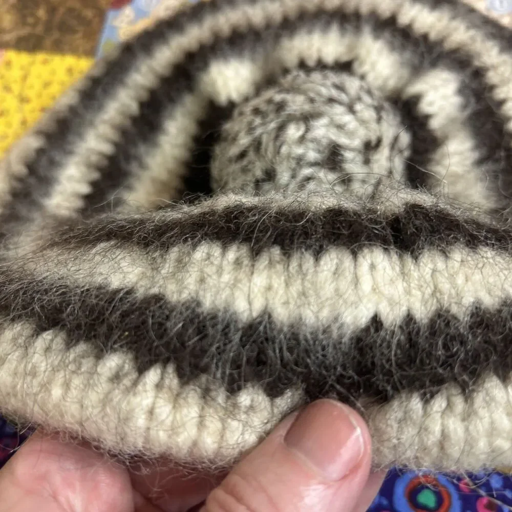 VTG Hand Knit Wool Beret
